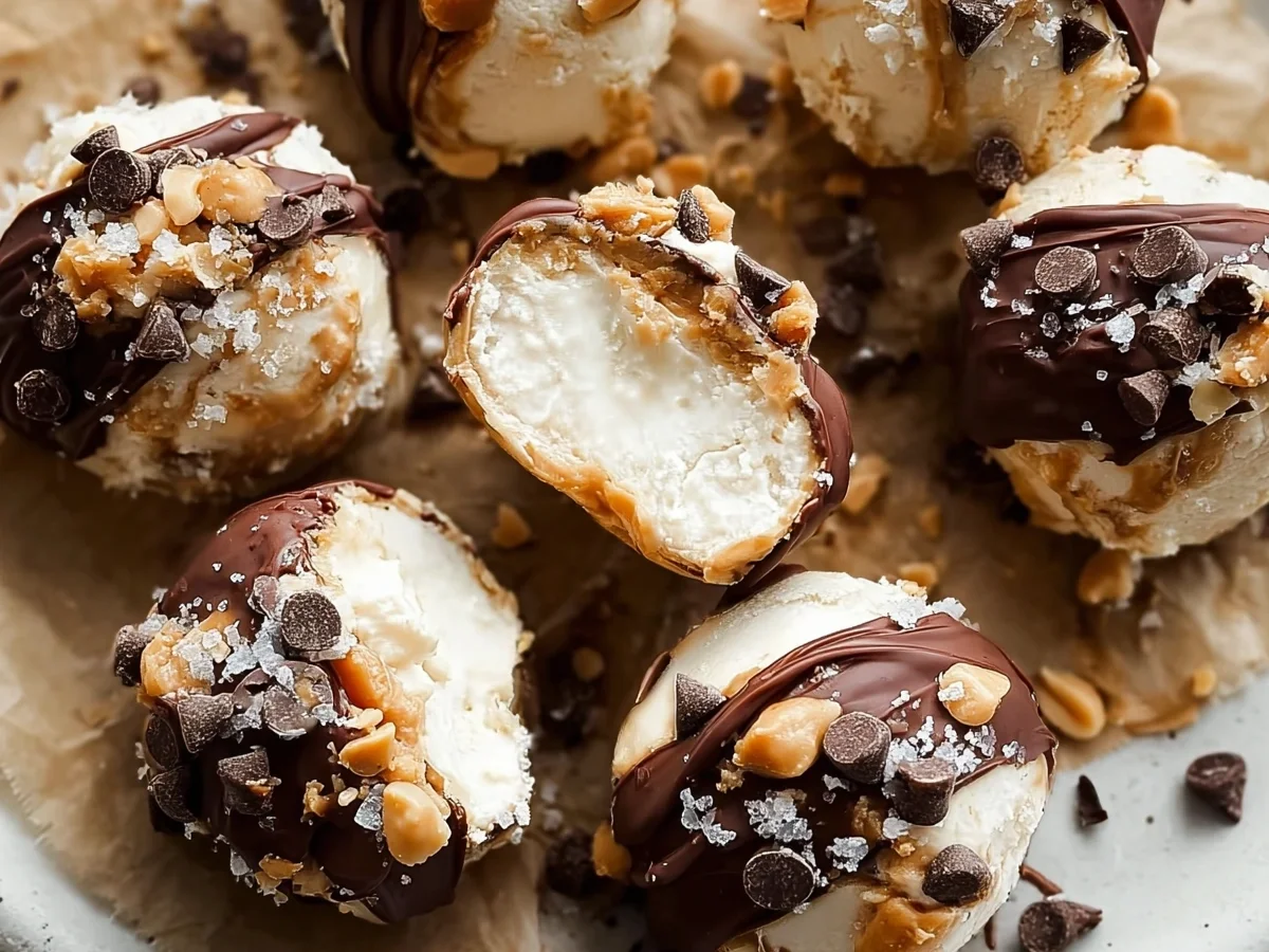 High Protein Frozen Peanut Butter Greek Yogurt Bites - Image 1