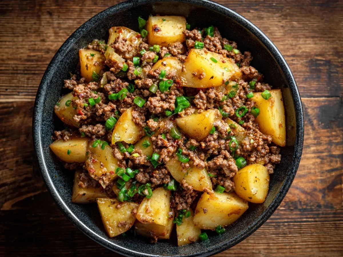 High Protein Ground Beef & Potatoes Skillet - Image 2