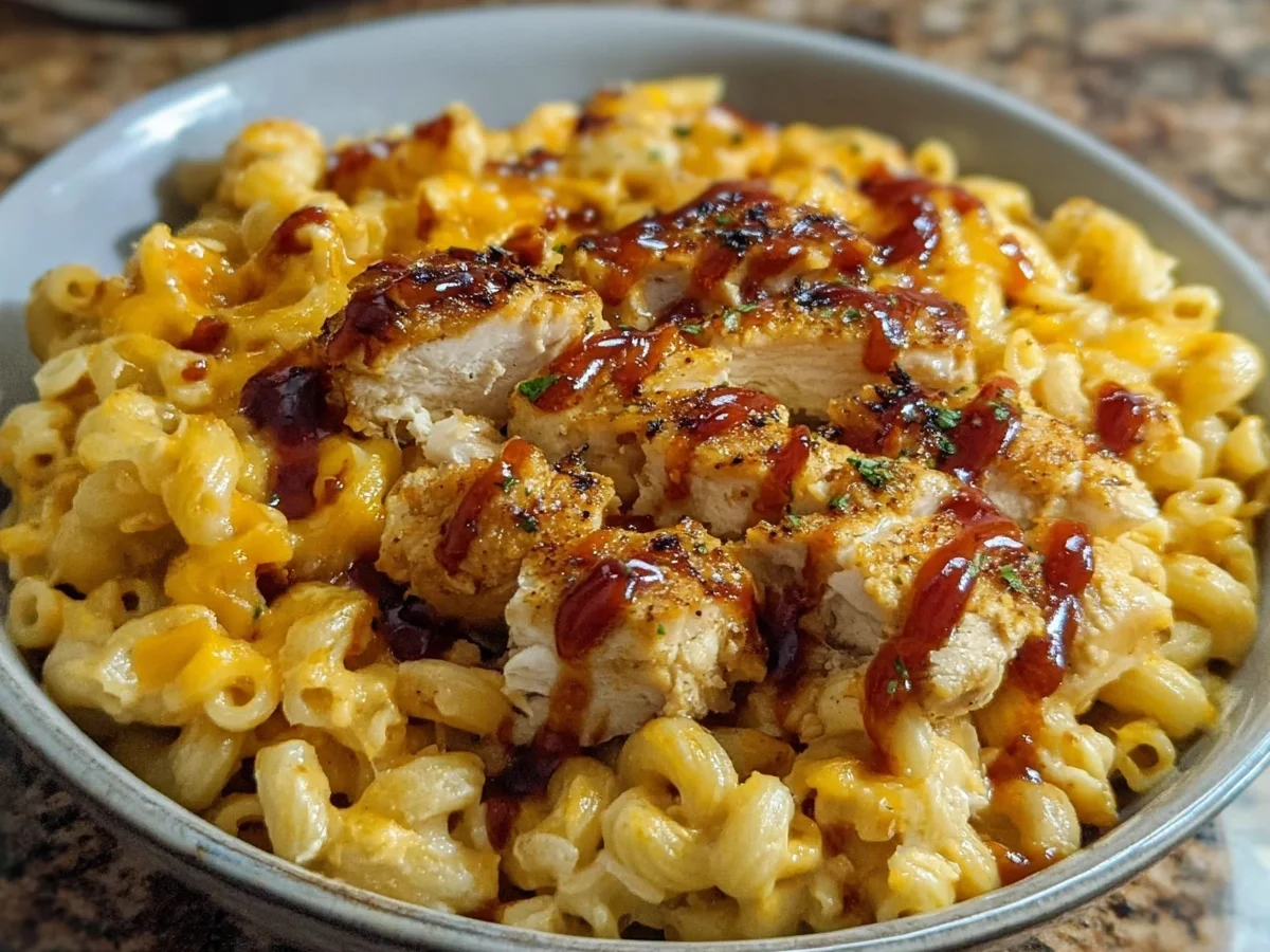 High Protein Honey BBQ Chicken Mac and Cheese - Image 2