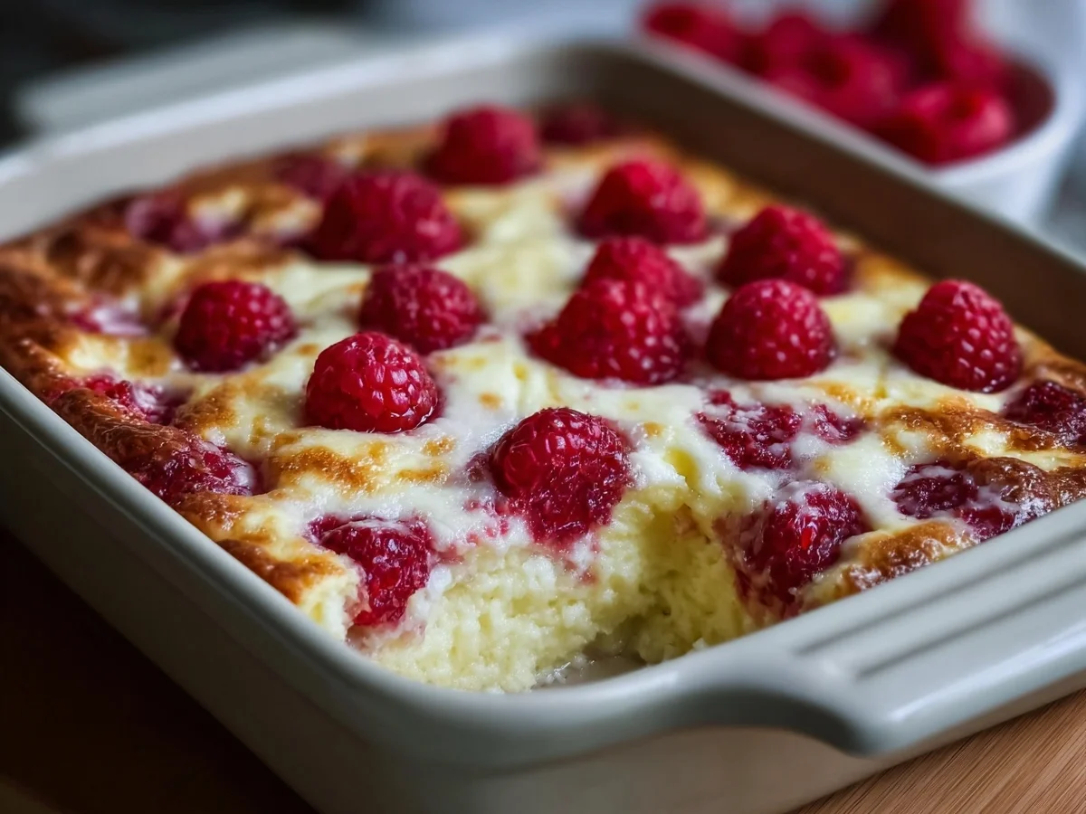 High Protein Lemon Raspberry Cottage Cheese Bake - Image 2