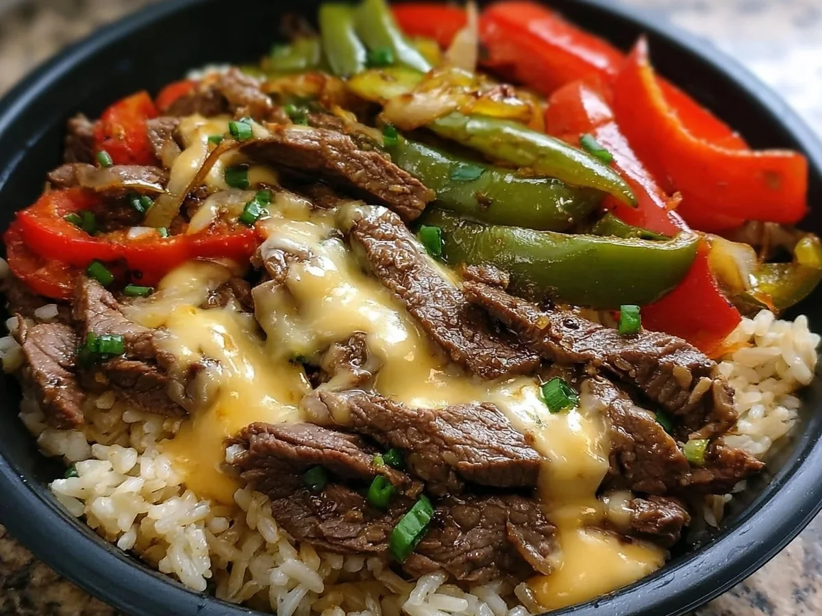 High Protein Philly Cheesesteak Rice Bowls - Image 2