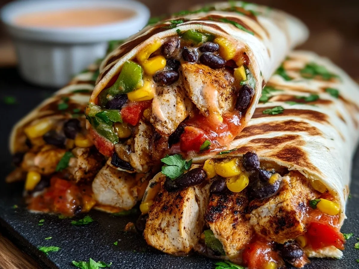 High-Protein Southwest Chicken Wraps in 20 Minutes - Image 1