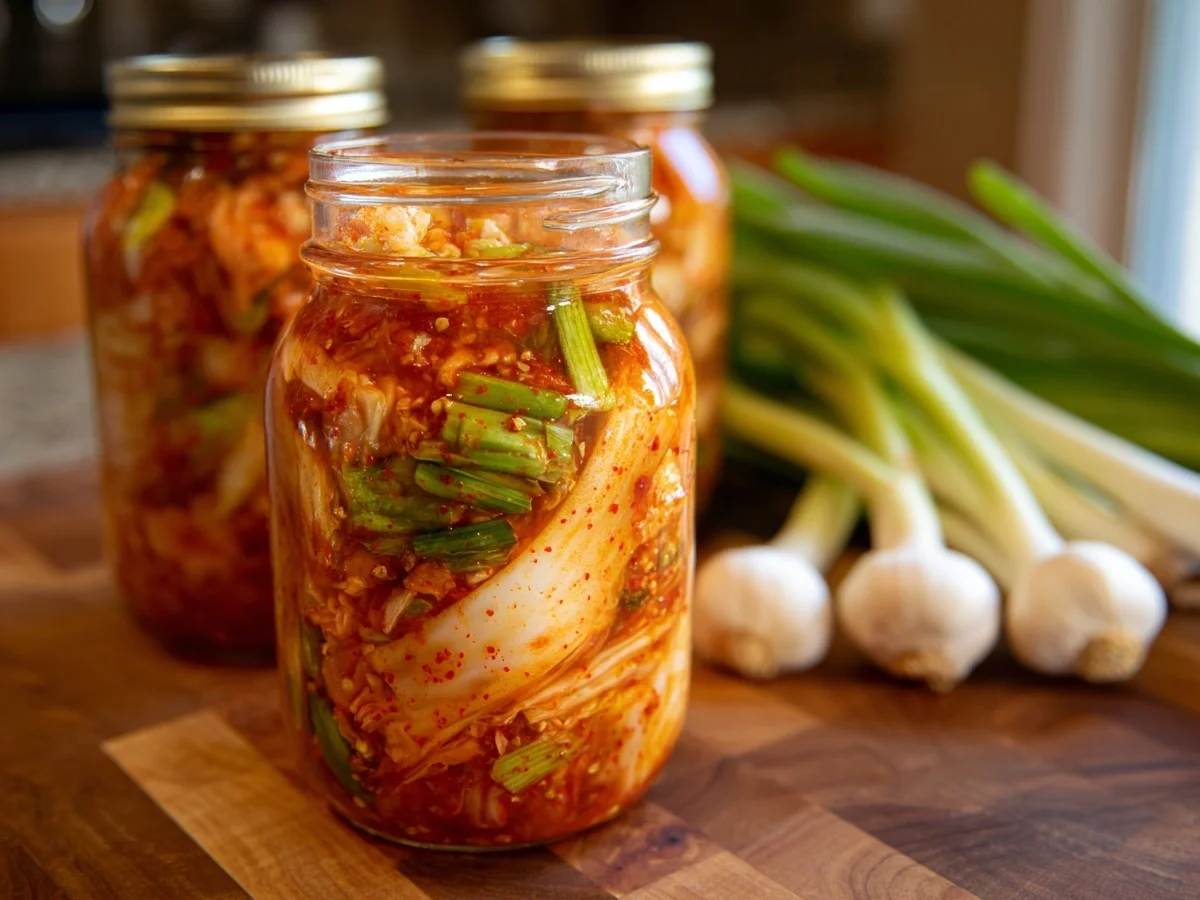 Homemade Korean Fermented Cabbage Kimchi Recipe - Image 1