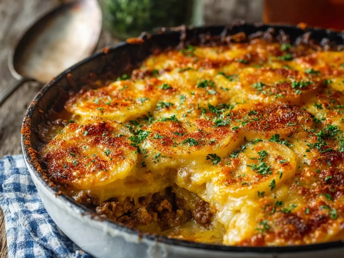 Homestyle Cheesy Hamburger Potato Casserole - Image 2
