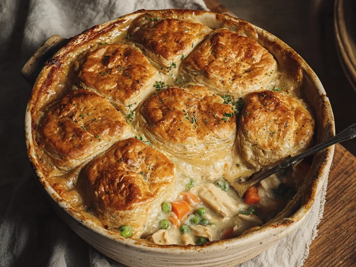 Homestyle Chicken Pot Pie Casserole Bake - Image 1