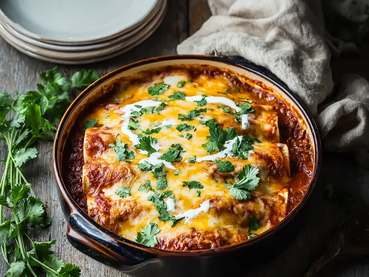 Homestyle Ground Beef Enchiladas: Simple Weeknight Comfort - Image 1