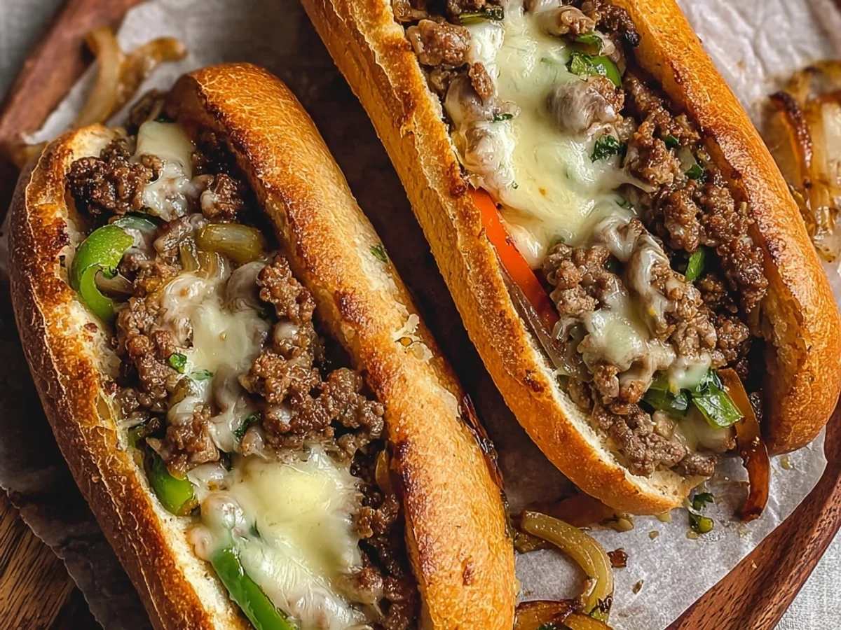 Homestyle Ground Beef Philly Cheesesteaks Recipe - Image 2