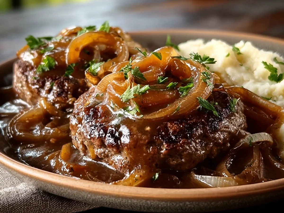 Homestyle Hamburger Steak with Onions & Gravy - Image 2