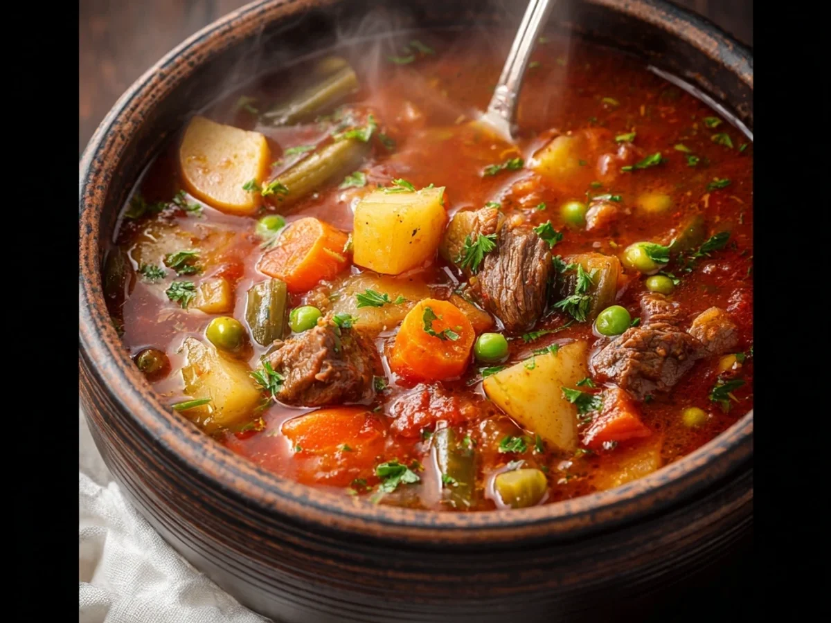 Homestyle Hearty Vegetable Beef Soup Recipe - Image 2