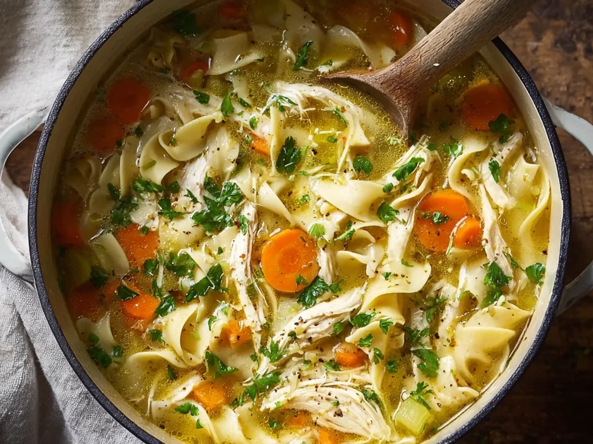 Homestyle Slow Cooker Chicken Noodle Soup for Easy Nights - Image 2