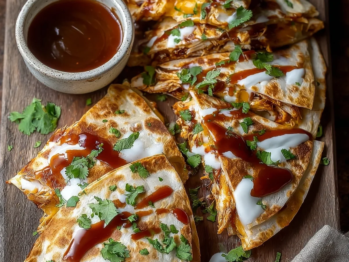 Hot Honey BBQ Chicken Quesadillas Recipe: Sweet & Spicy - Image 2