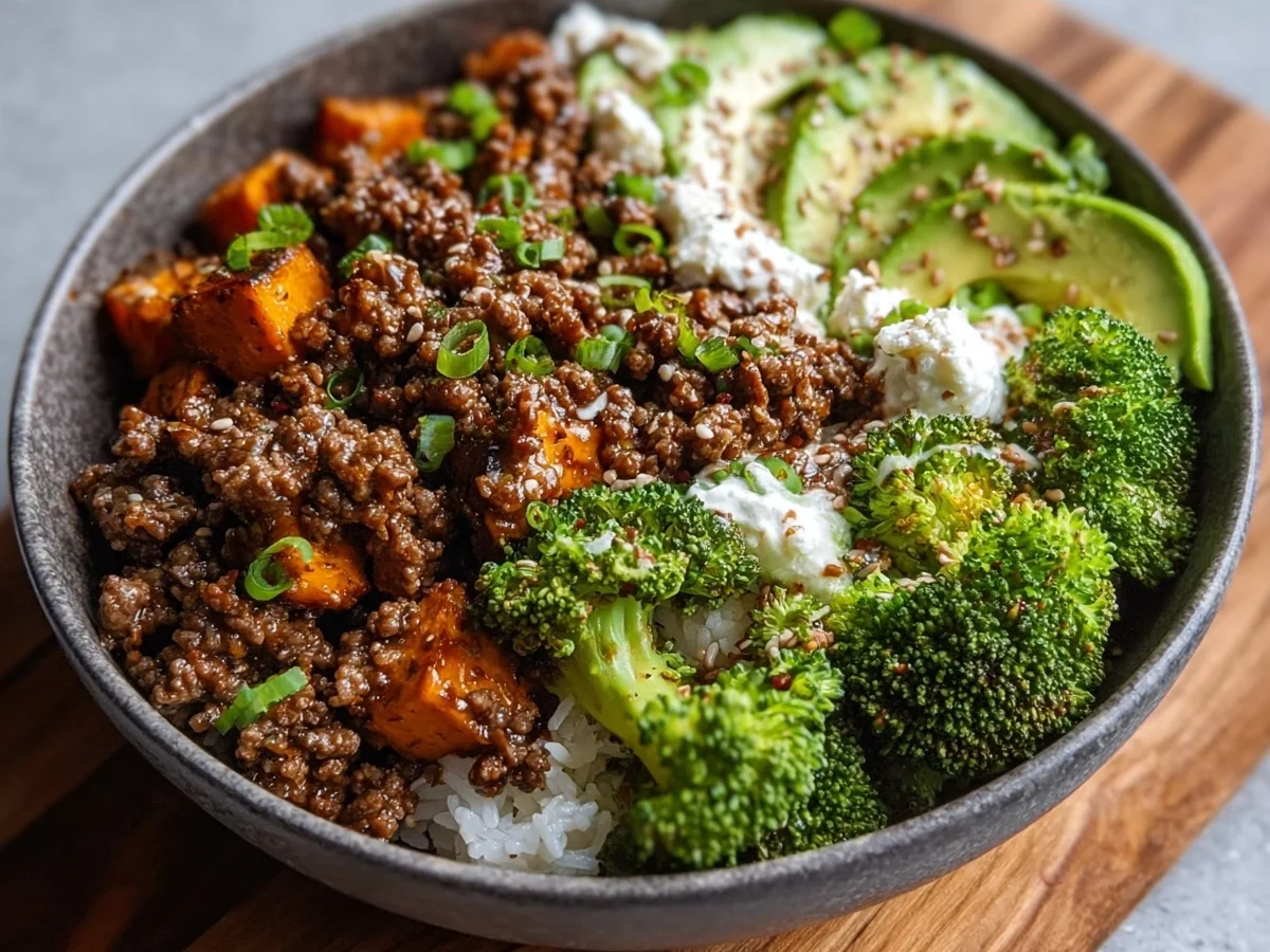 Hot Honey Ground Beef Bowl: Easy Protein Meal Prep - Image 2