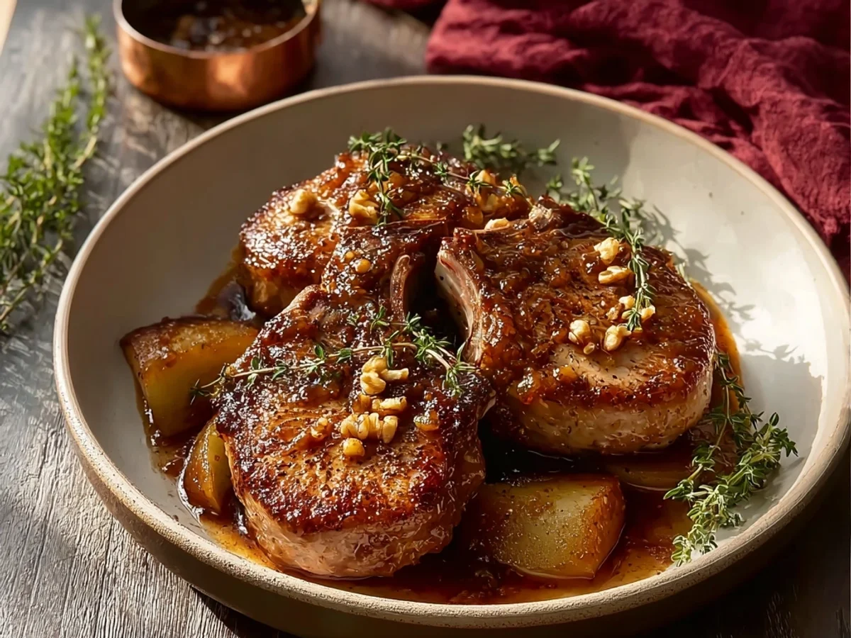 Juicy Apple Butter Lamb Chops: A Sweet & Savory Dinner - Image 2