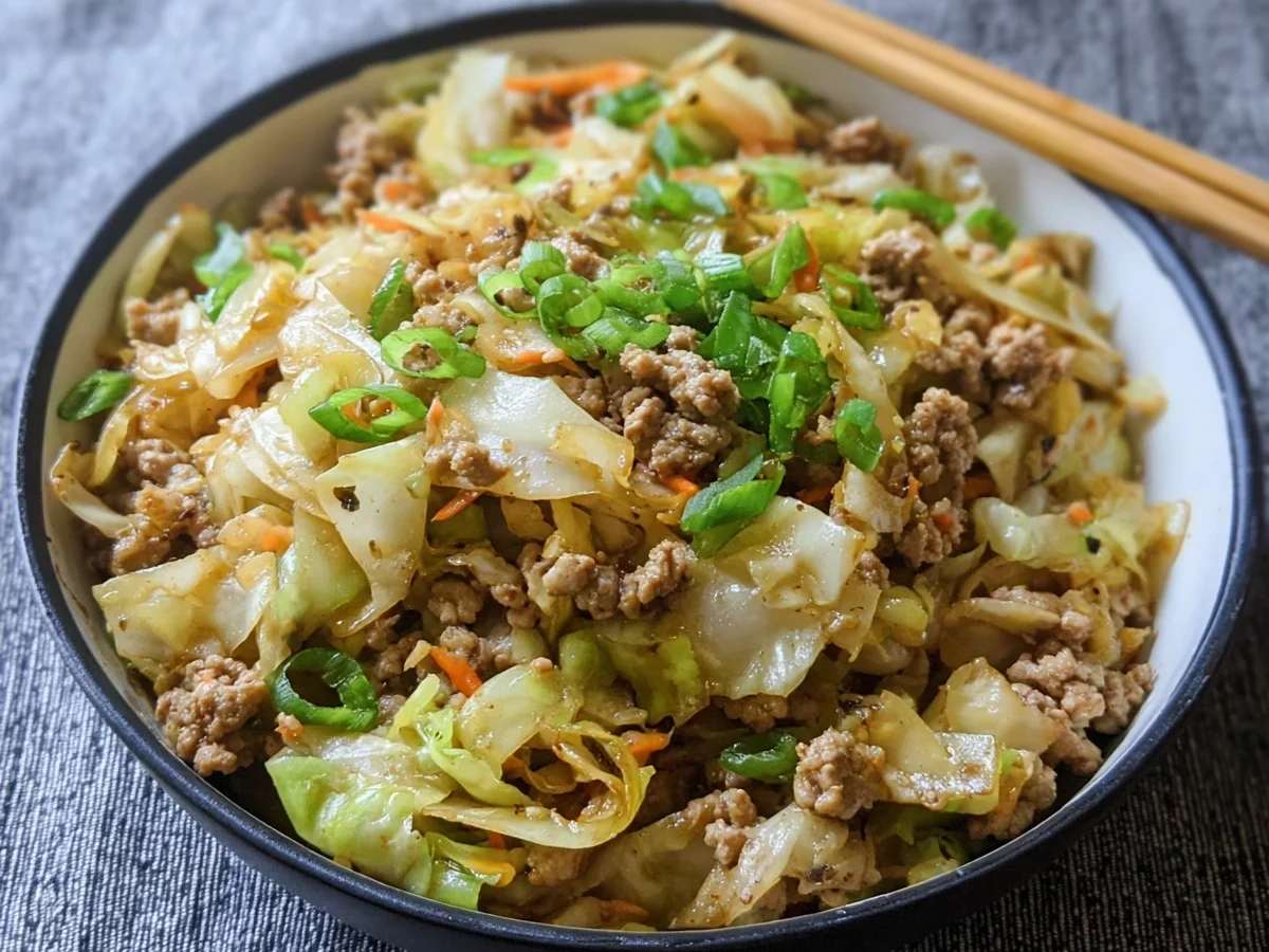 Keto Egg Roll in a Bowl: Quick Asian Dinner Recipe - Image 2