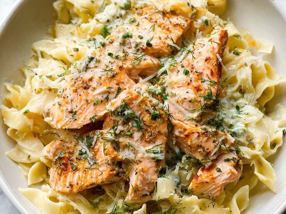 Lemon Dill Salmon Pasta: Fresh & Flavorful Dinner - Image 2