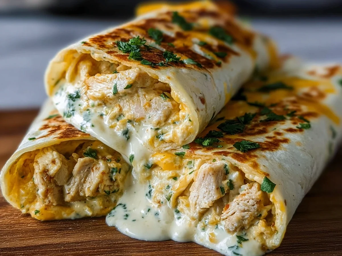Low Carb Cheesy Garlic Chicken Wraps: Quick Keto - Image 2