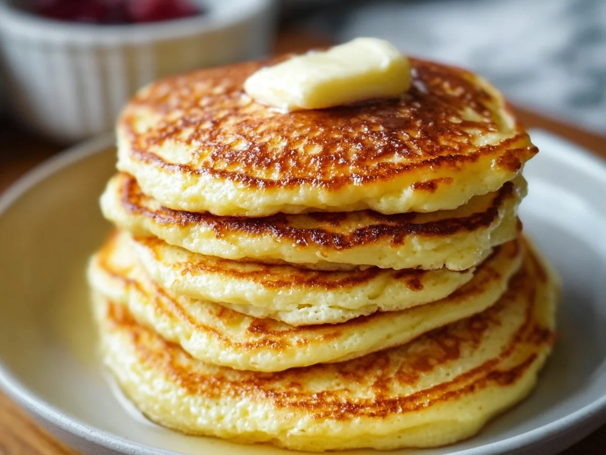 Low Carb Flourless Cottage Cheese Pancakes - Image 1