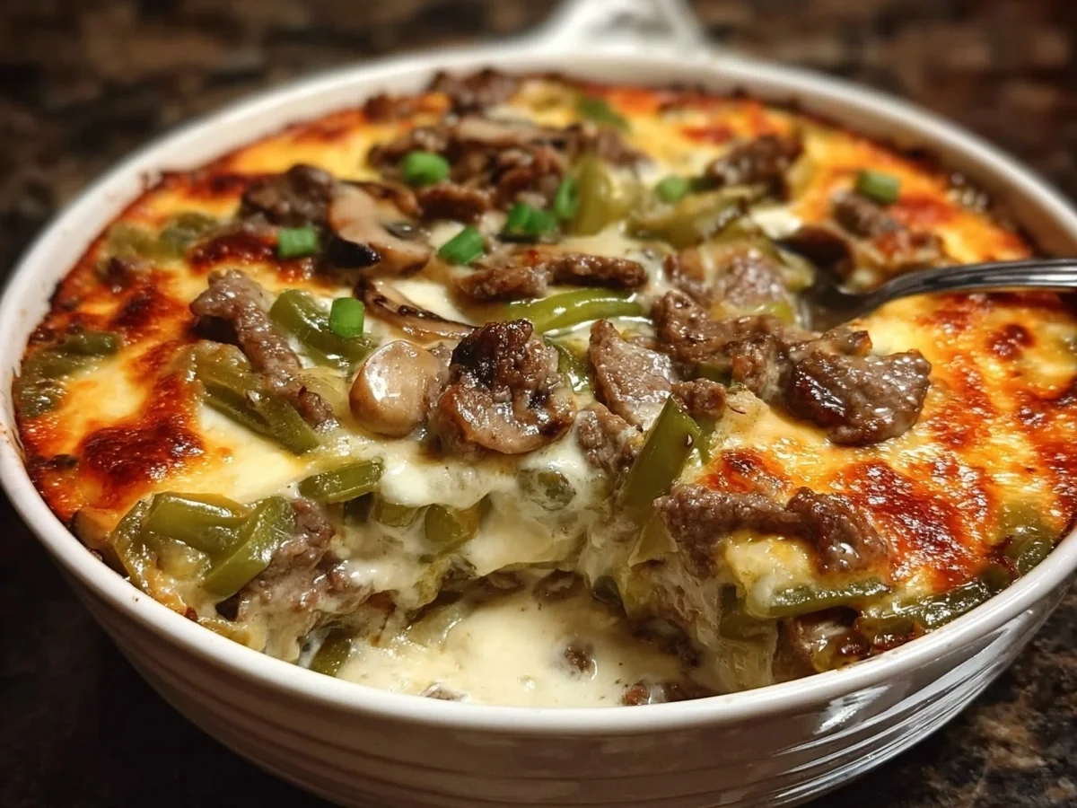 Low Carb Philly Cheesesteak Casserole Recipe - Image 2