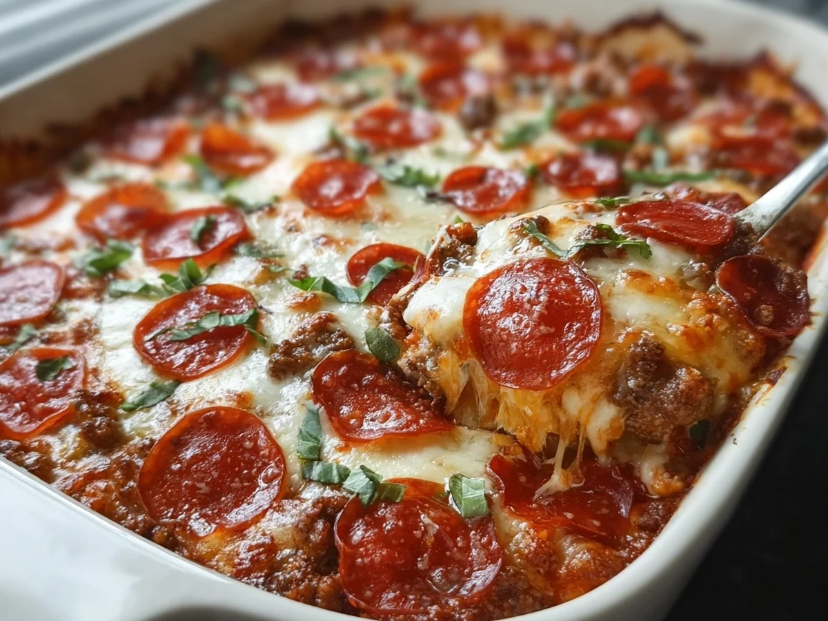 Low Carb Pizza Casserole: Quick & Easy Dinner Tonight - Image 2