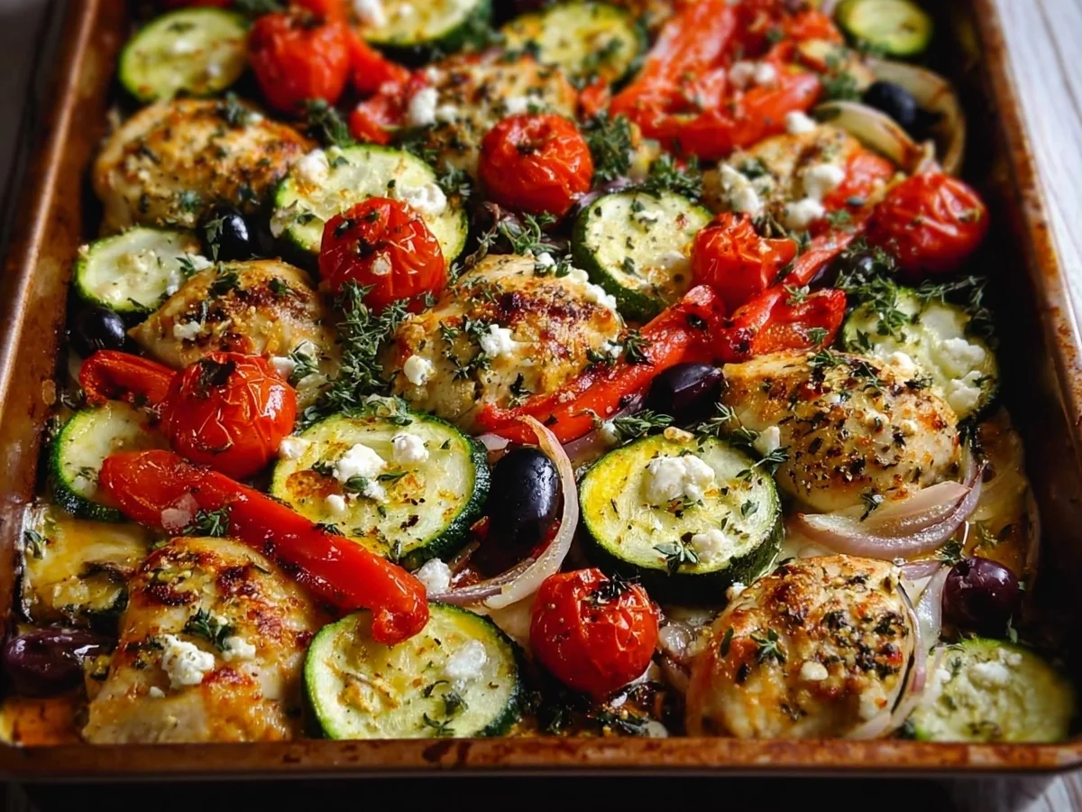 Mediterranean Chicken Zucchini Bake: Easy One-Pan Meal - Image 2