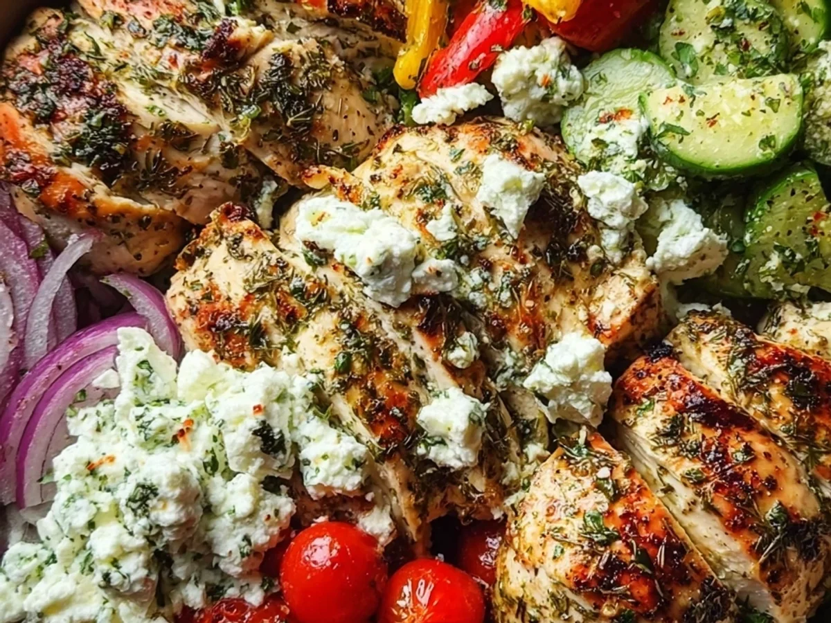 Mediterranean Greek Chicken Bowls for Meal Prep - Image 2