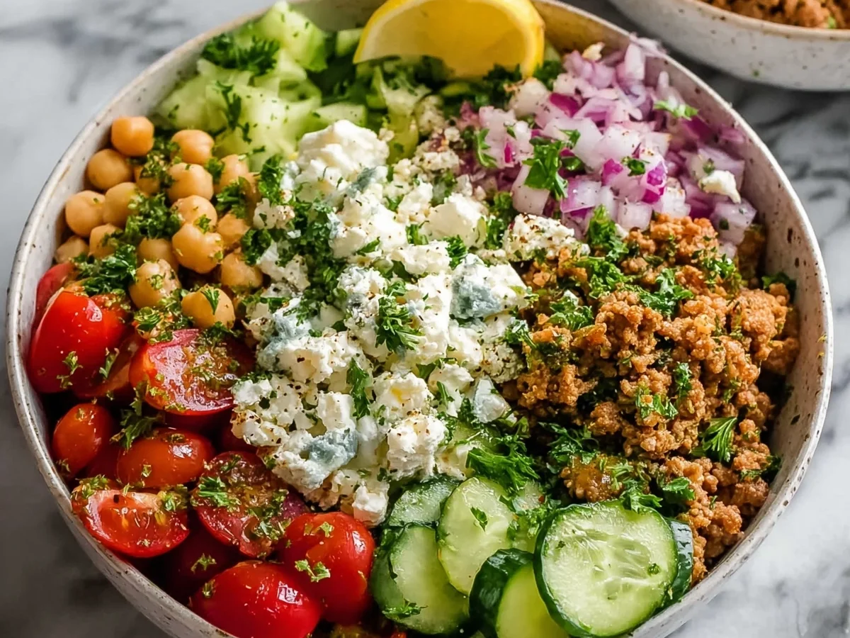 Mediterranean Ground Turkey Bowls: Healthy Meal Prep - Image 1
