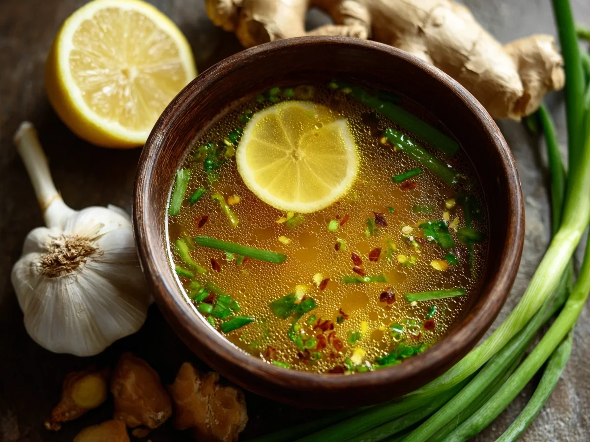 Miso-Ginger Lemon Detox Broth: Comforting Elixir - Image 2