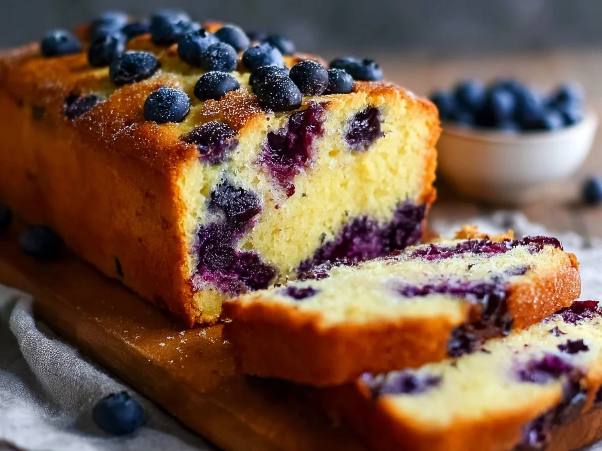 Moist Cottage Cheese Blueberry Bread Recipe - Image 1