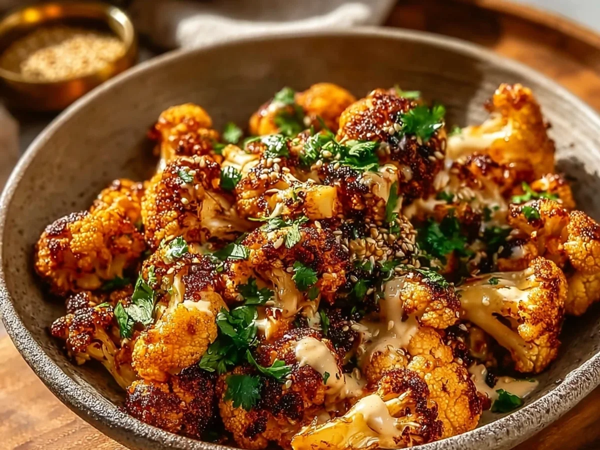 Moroccan Cauliflower with Tahini Honey Drizzle - Image 2