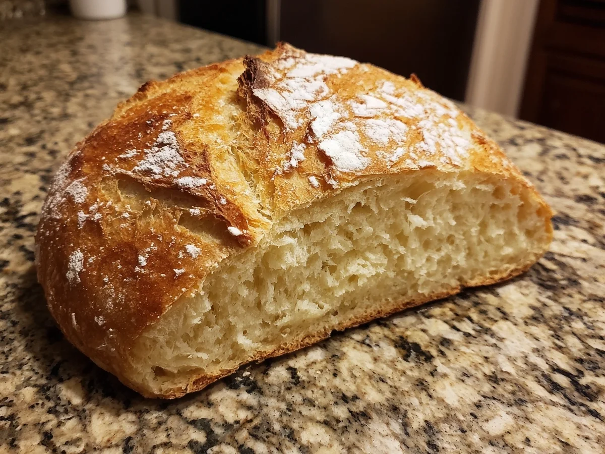 No Knead Bread: Quick 2-Hour Homemade Loaf - Image 1