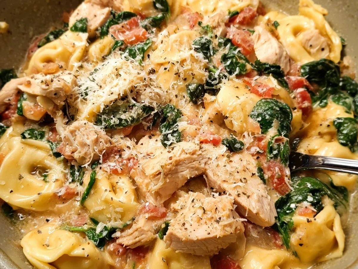 One Pan Tortellini with Chicken: Easy Weeknight Meal - Image 1