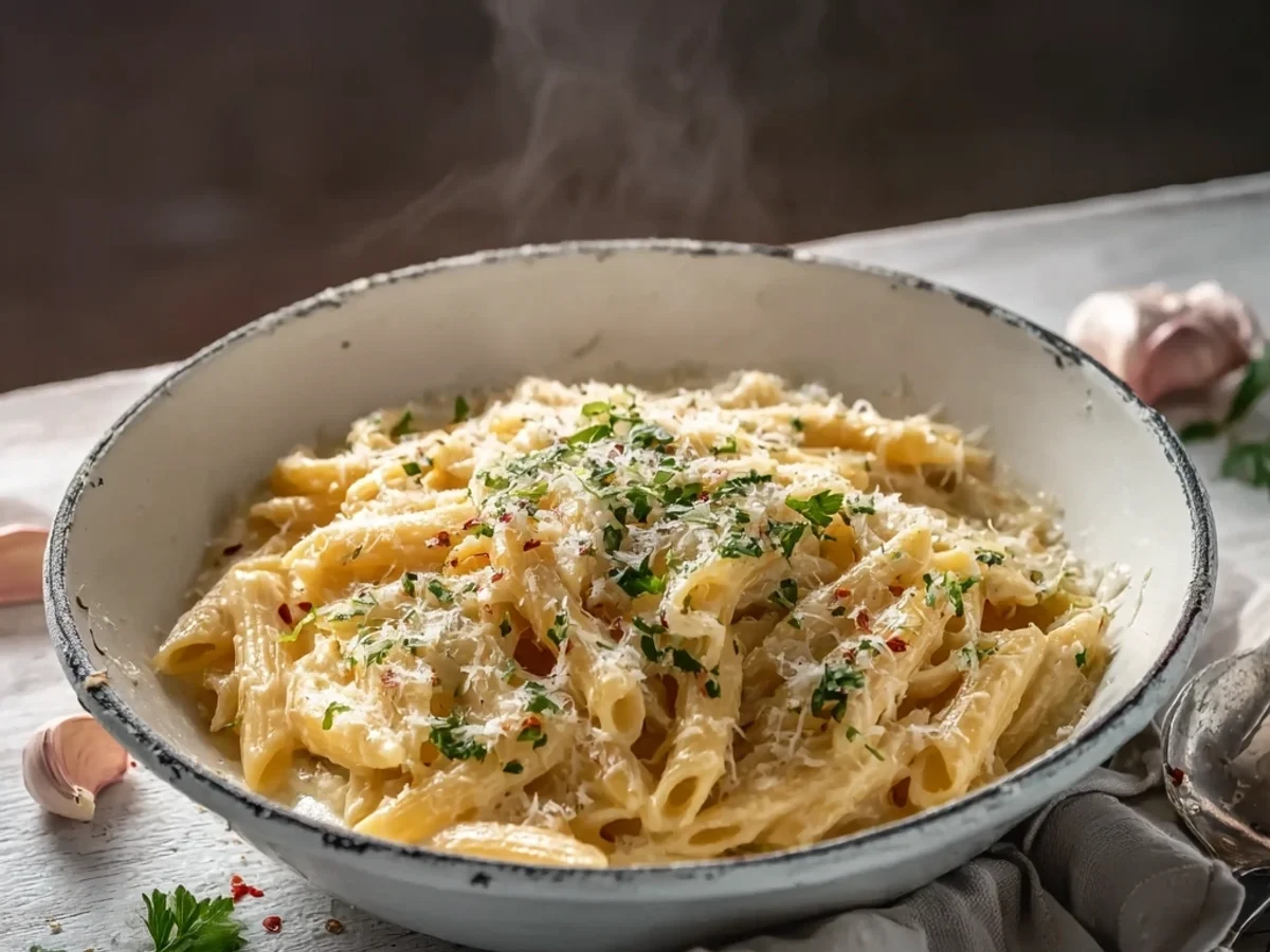 One Pot Creamy Garlic Pasta: Easy Weeknight Comfort - Image 2