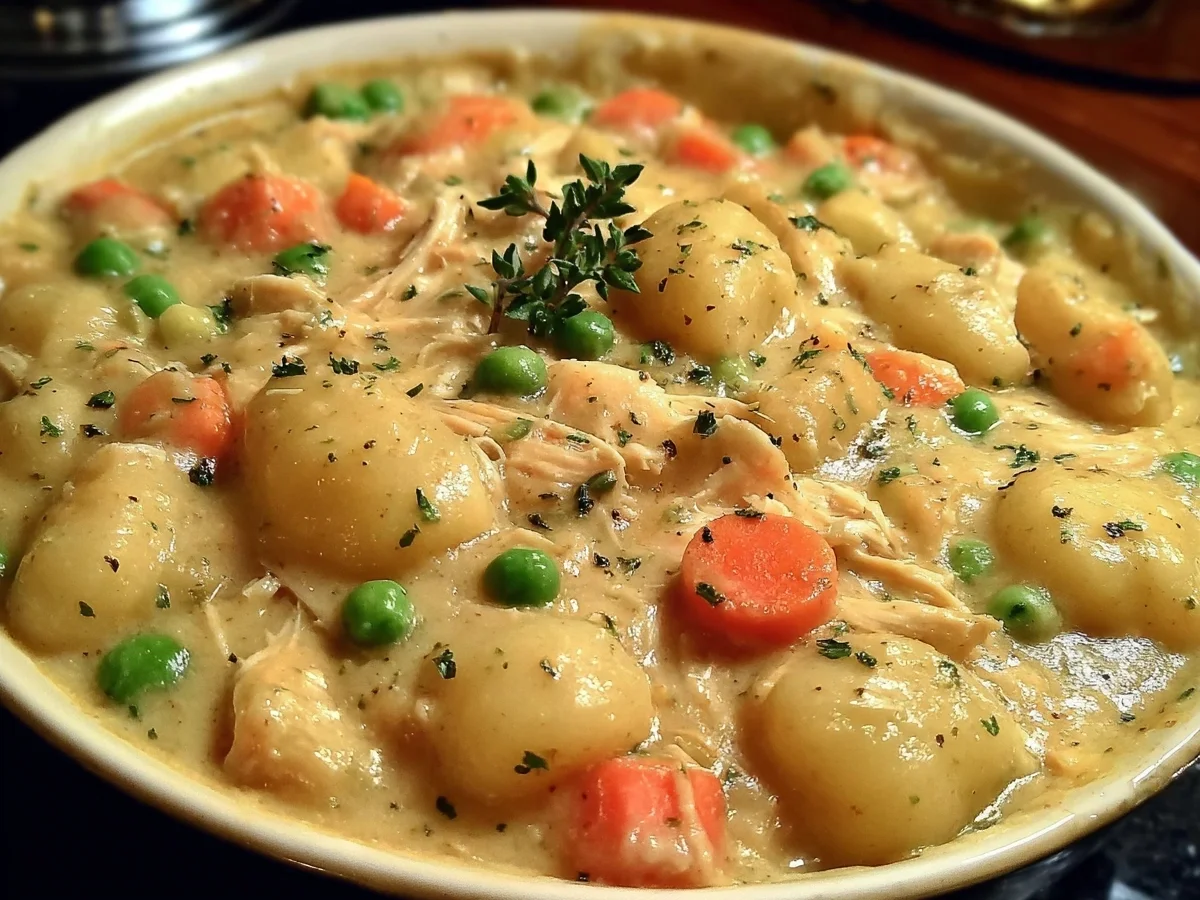 One Pot Gnocchi Chicken Pot Pie for Easy Dinners - Image 1