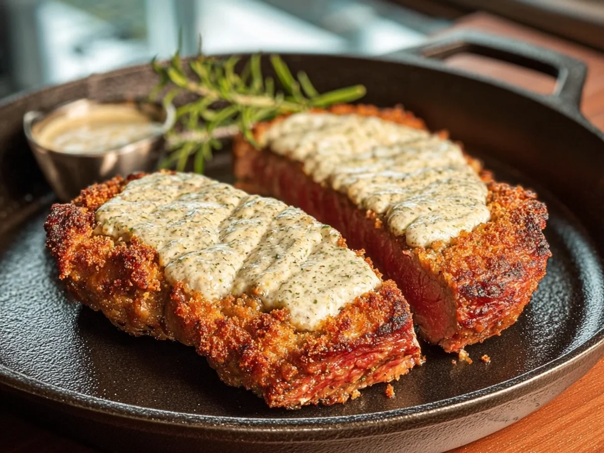 Parmesan Crusted Steak: Pan-Seared & Garlic-Herb Infused - Image 2
