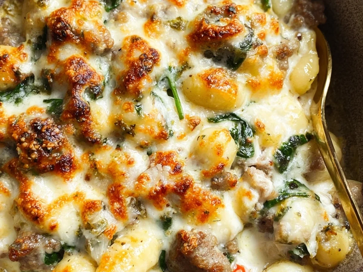 Pesto Turkey Sausage Gnocchi Bake - Image 1