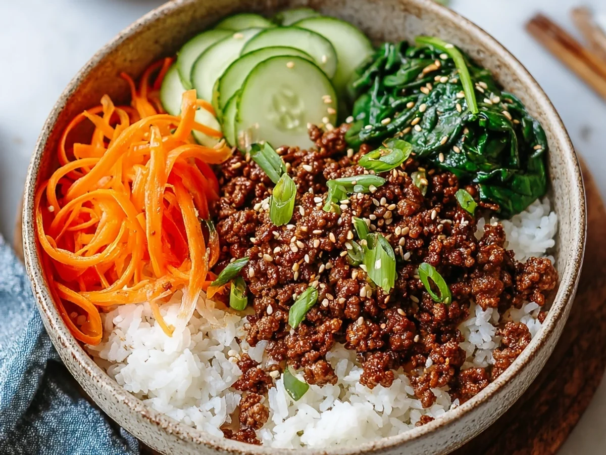 Quick Easy Korean Ground Beef Bowl: Weeknight Flavor Fix - Image 2