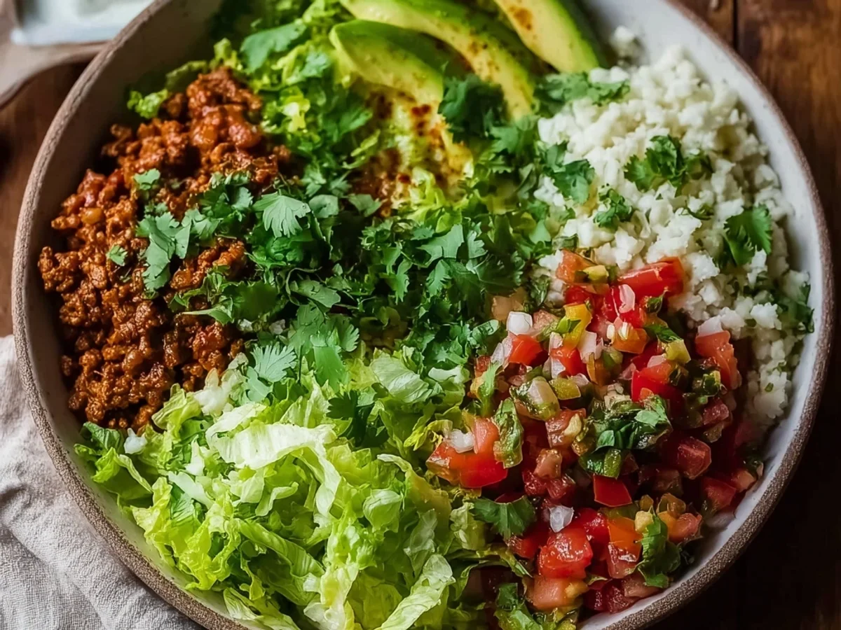 Quick Healthy Low Carb Burrito Bowl Recipe - Image 2