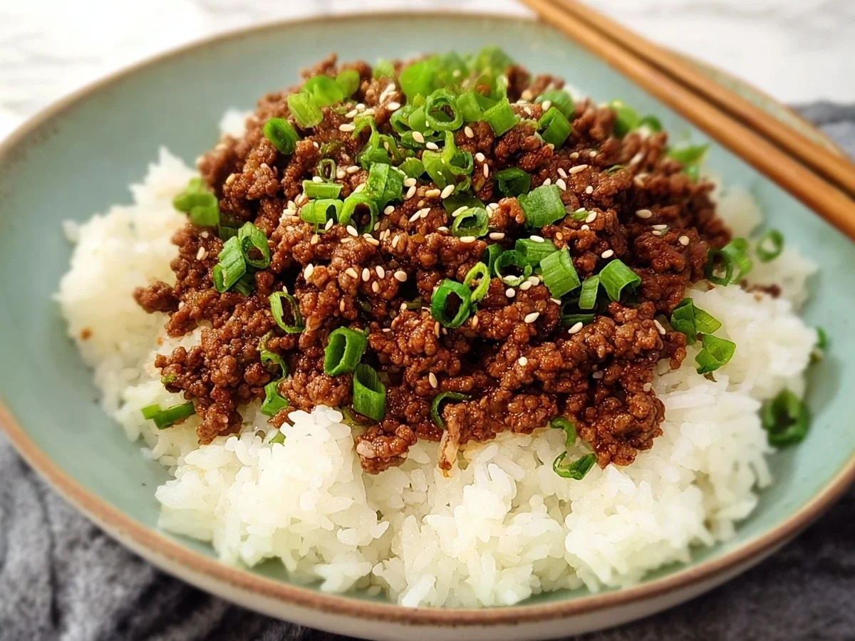 Quick Korean Ground Beef Bowl - Image 2