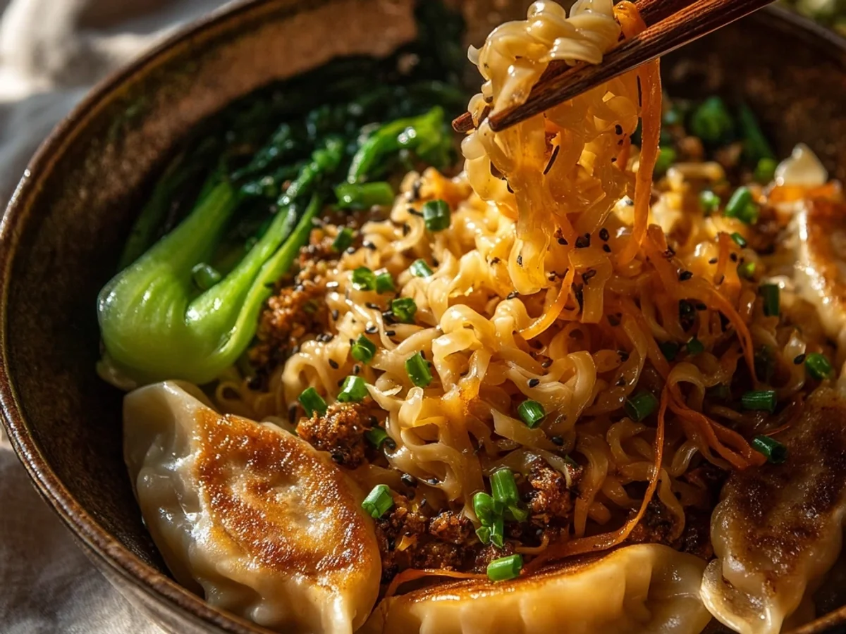 Quick Potsticker Noodle Bowl: Flavorful Weeknight Meal - Image 2