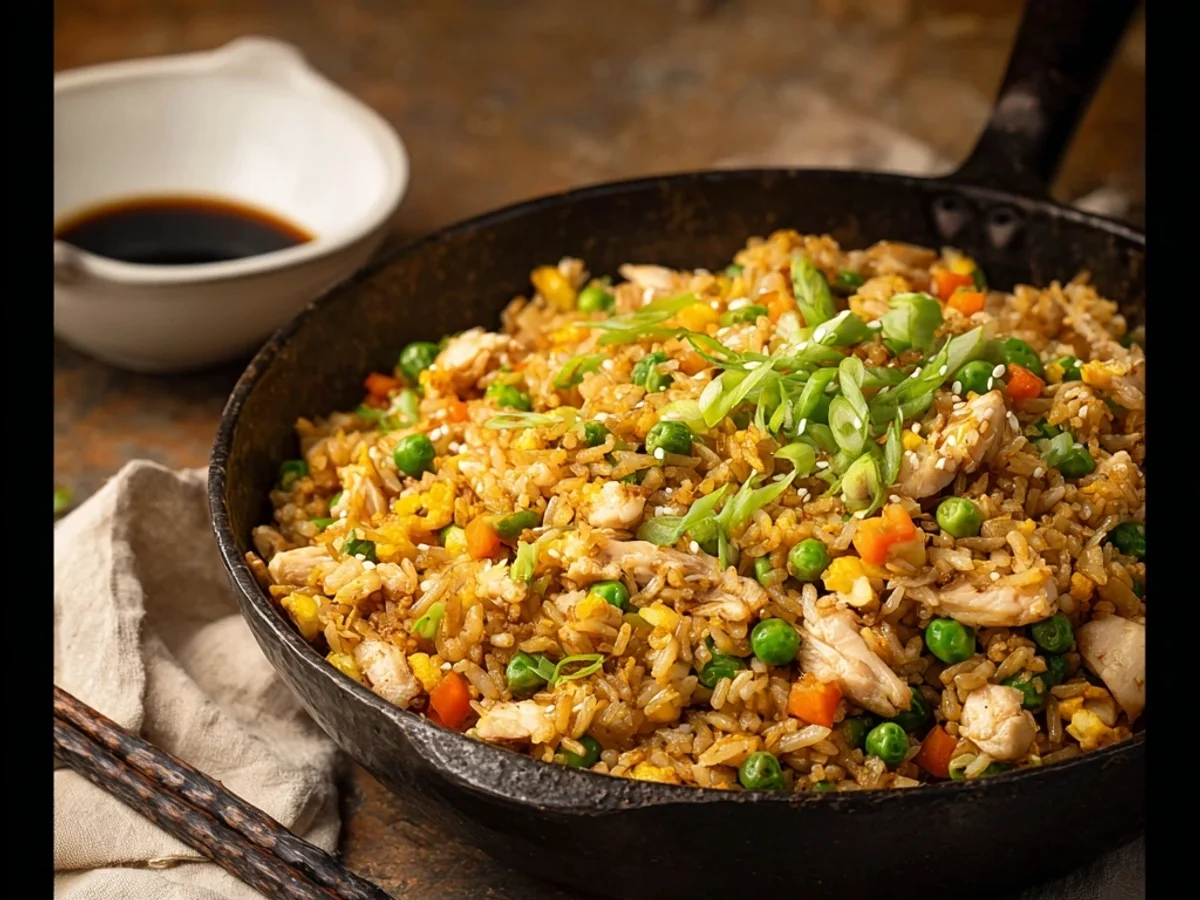 Quick Restaurant Style Chicken Fried Rice at Home - Image 1