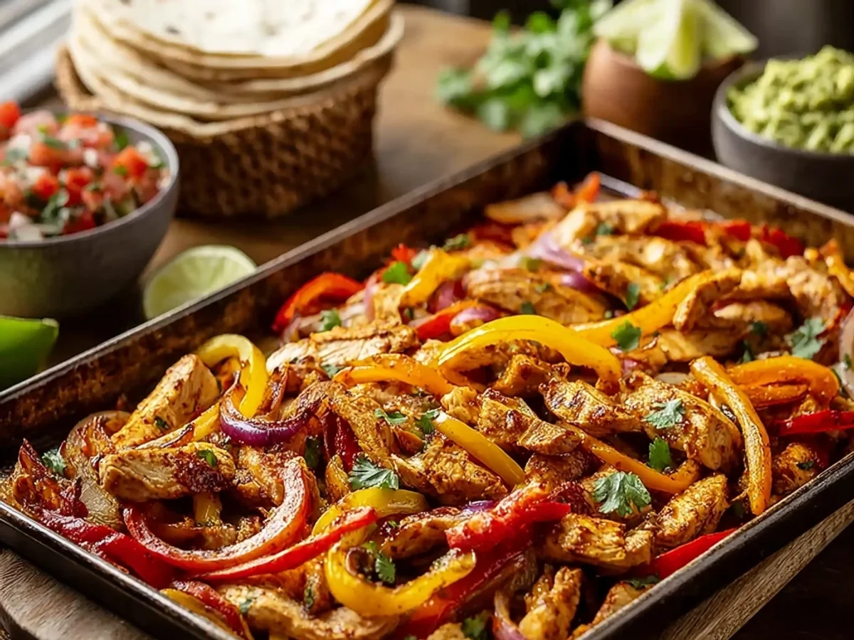 Quick Sheet Pan Chicken Fajitas: Effortless Weeknight Meal - Image 1