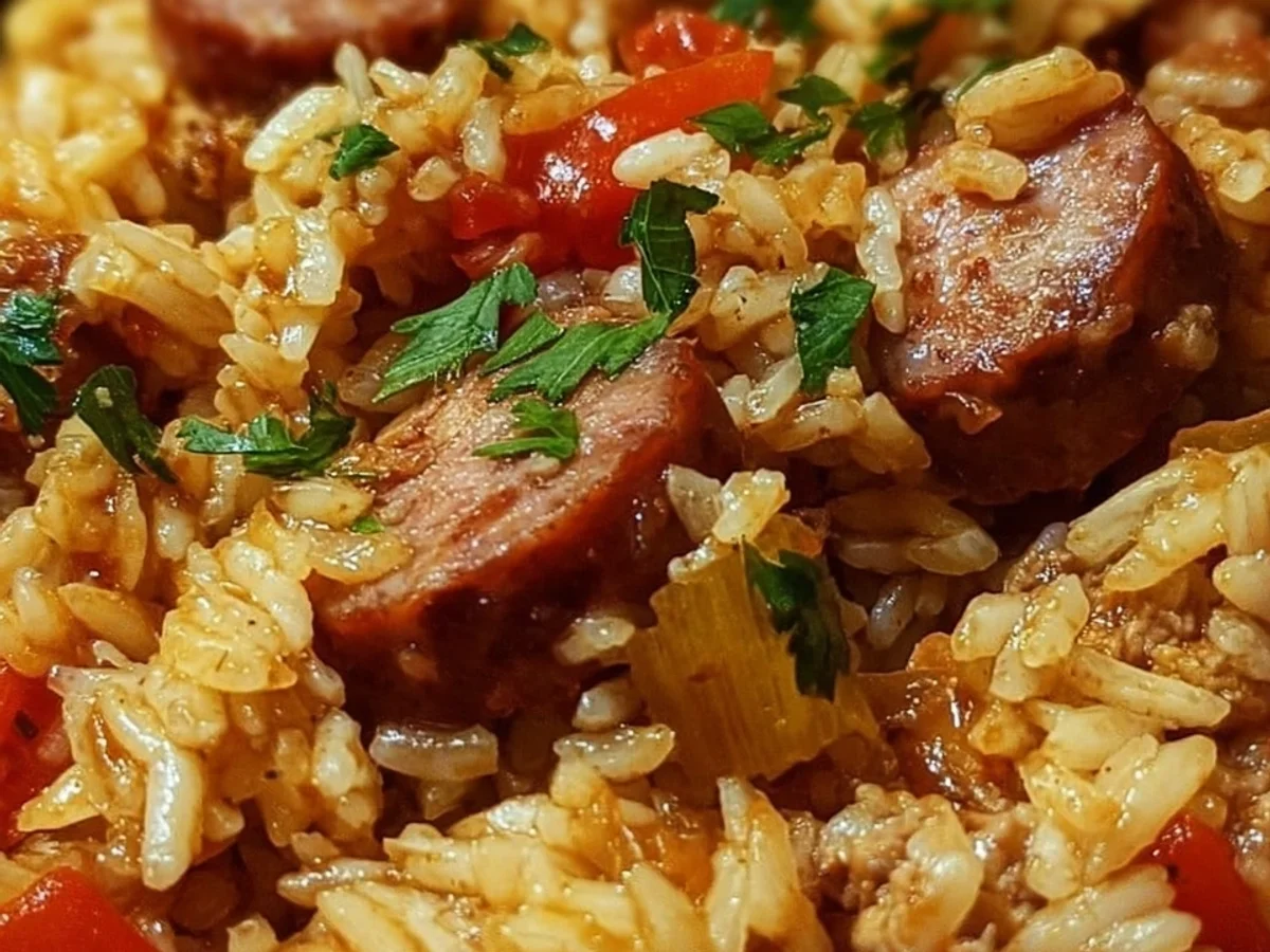 Rice & Beef Sausage One-Pot Dinner - Image 1