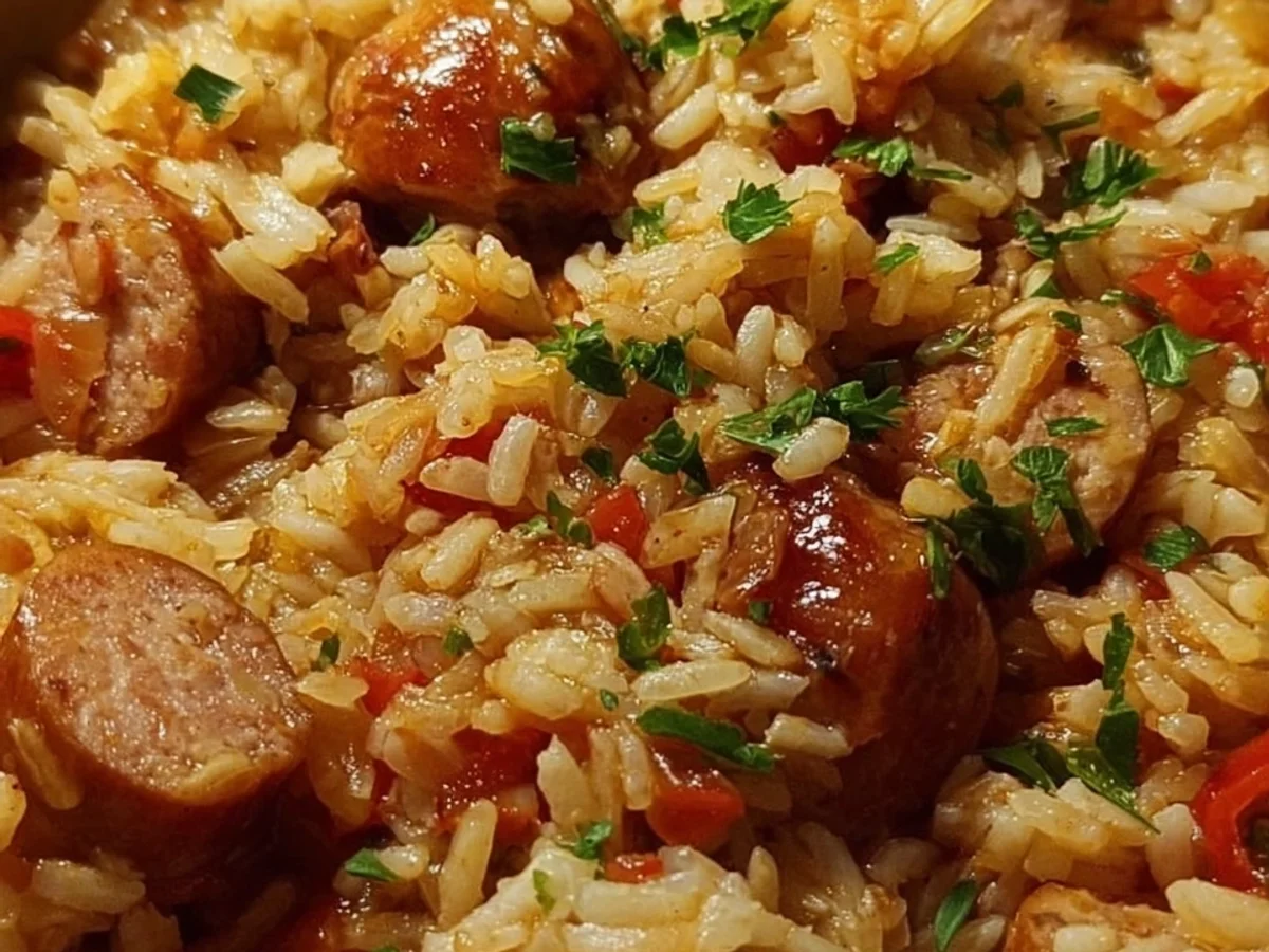 Rice & Beef Sausage One-Pot Dinner - Image 2