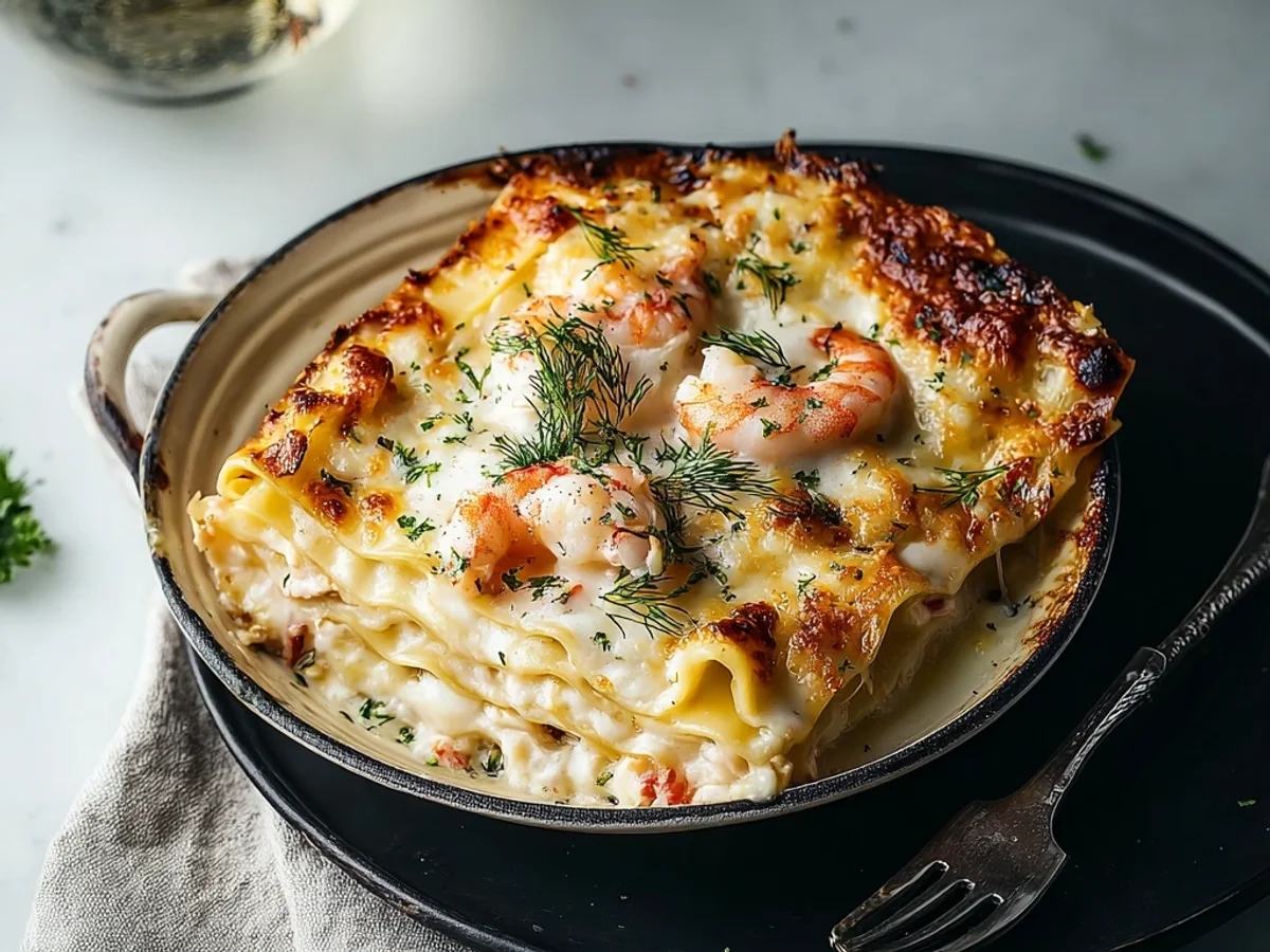 Rich Seafood Lasagna with Lobster & Shrimp - Image 2