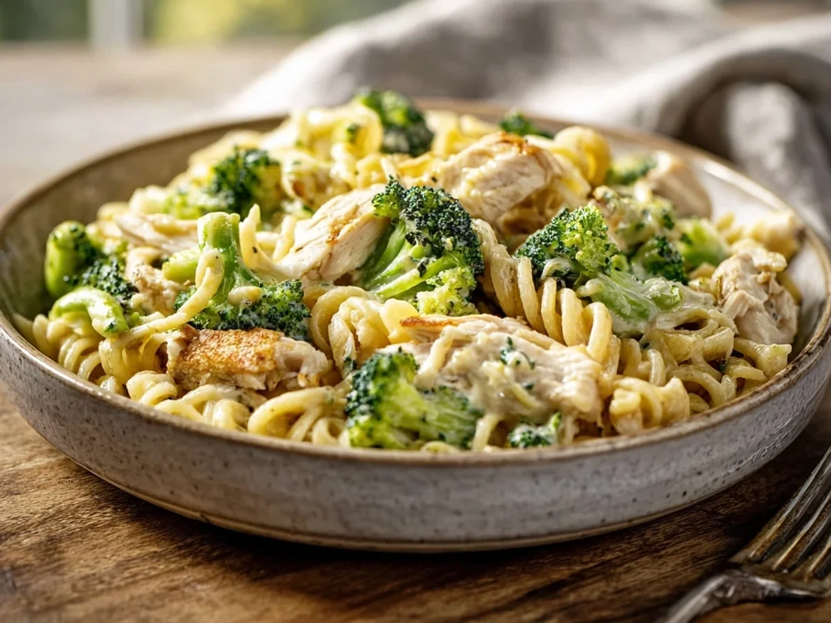 Rotisserie Chicken Broccoli Pasta: Quick & Creamy Dinner - Image 1