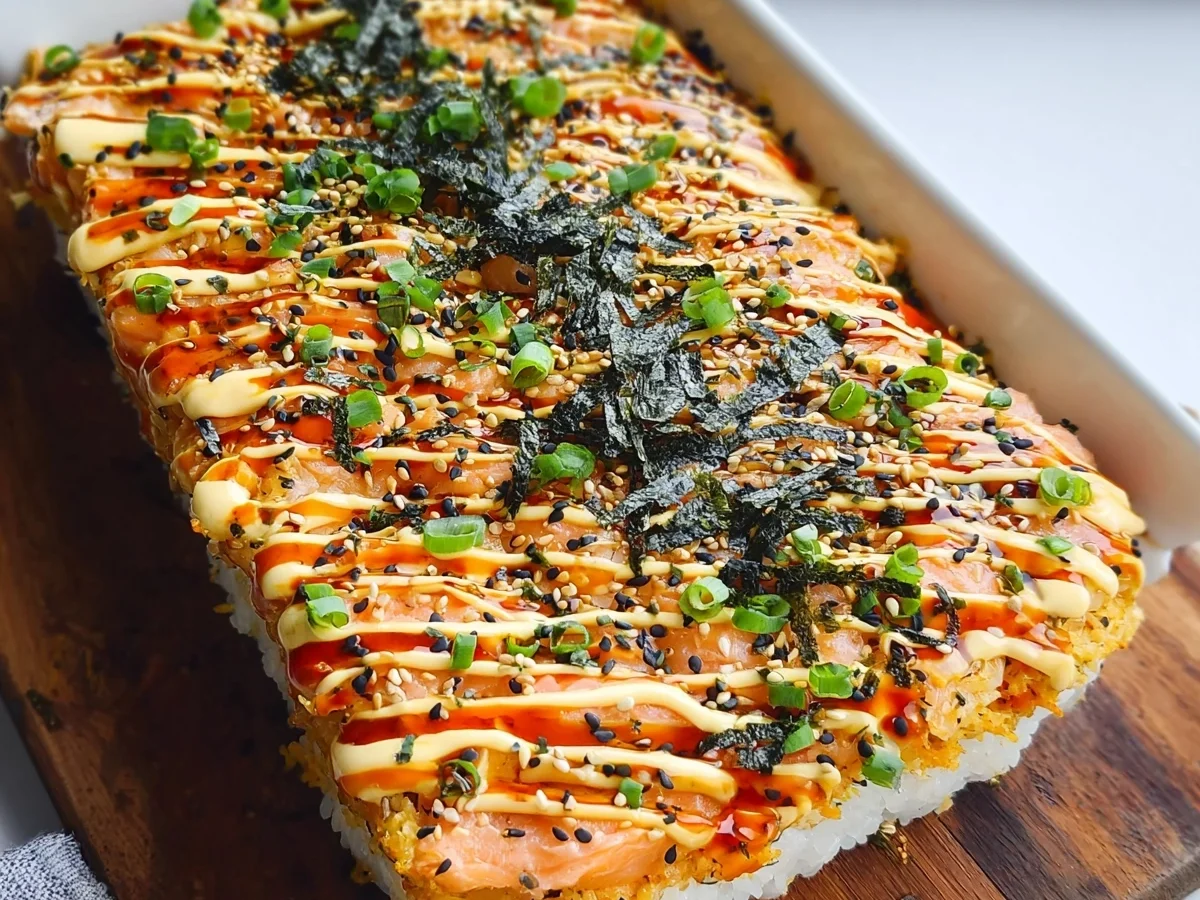 Salmon Sushi Bake: Creamy, Easy & Family-Friendly Meal - Image 2