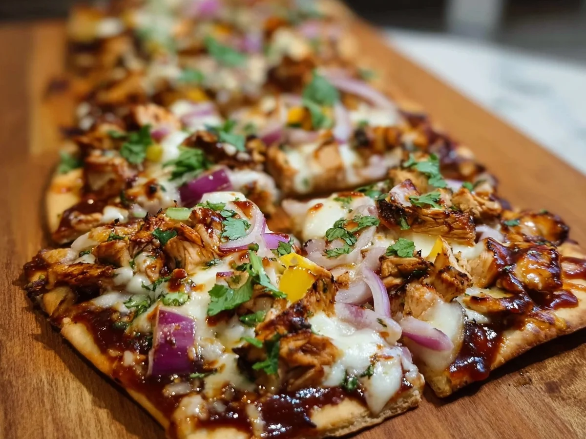 Savory BBQ Chicken Flatbread: High Protein Dinner - Image 2