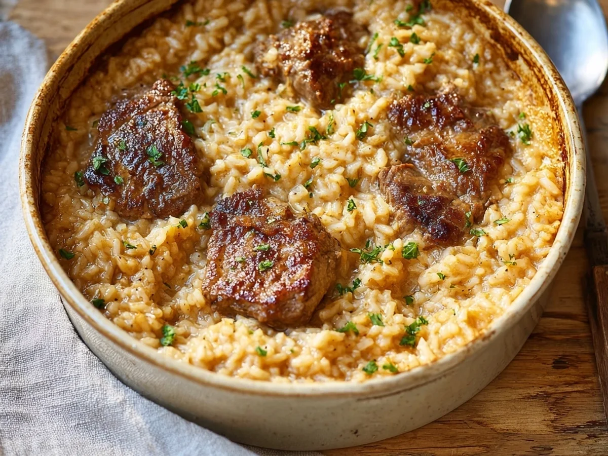 Savory Lamb Chop Casserole with Rice for Comfort - Image 1