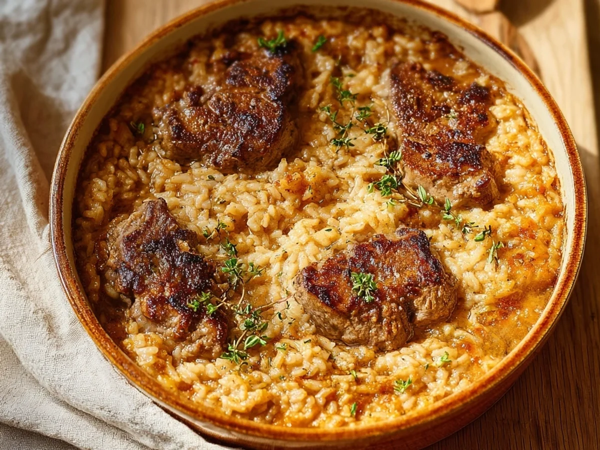 Savory Lamb Chop Casserole with Rice for Comfort - Image 2