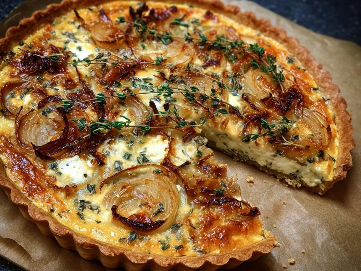 Savory Onion & Herb Tart with Creamy Cheese - Image 2